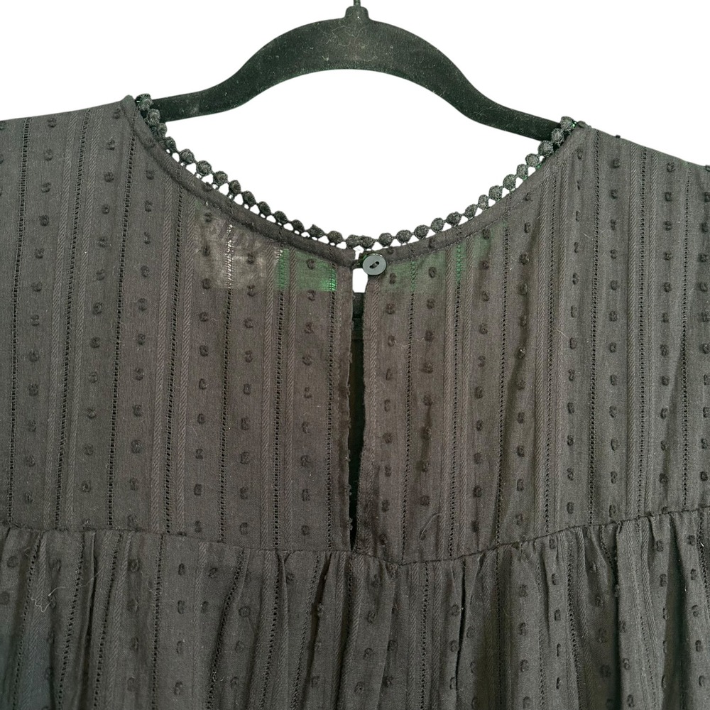 Arula Swiss Dot Tiered Babydoll Dress Tunic Black Sleeveless‎ Lined 2X Plus B - Picture 15 of 15